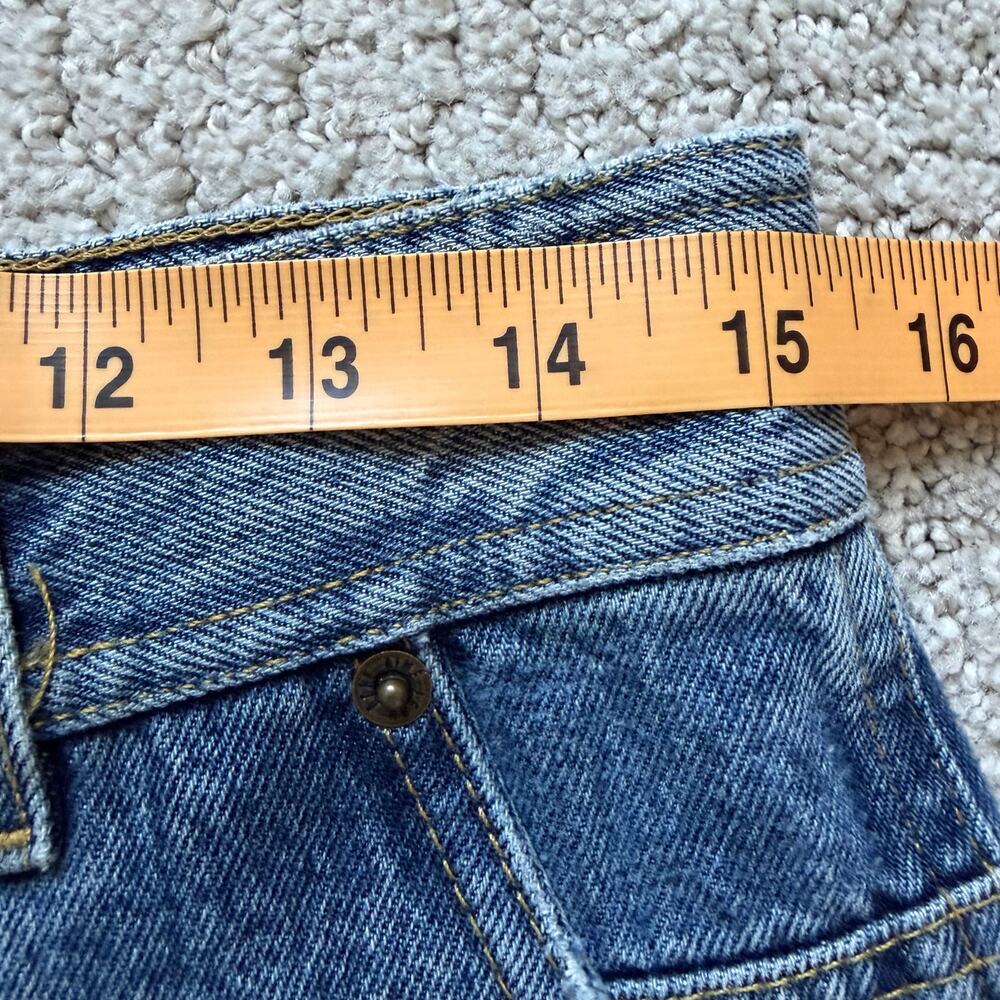 Aime Leon Dore Womens Workwear Pants Mid Wash Jeans Size 28 High-rise Straight - Picture 8 of 10